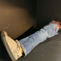 Severed Clothed Leg